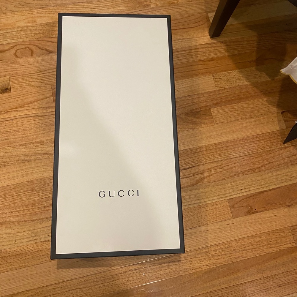 New GUCCI GG canvas mid-heel boot Sz 5.5 - Picture 8 of 16